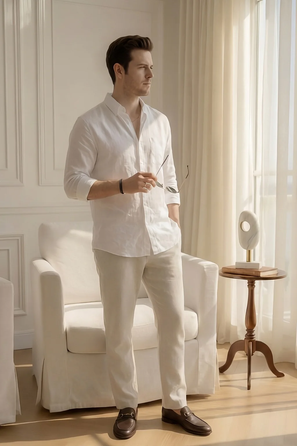 Old Money Classic Combo (White & Beige) - Image 4